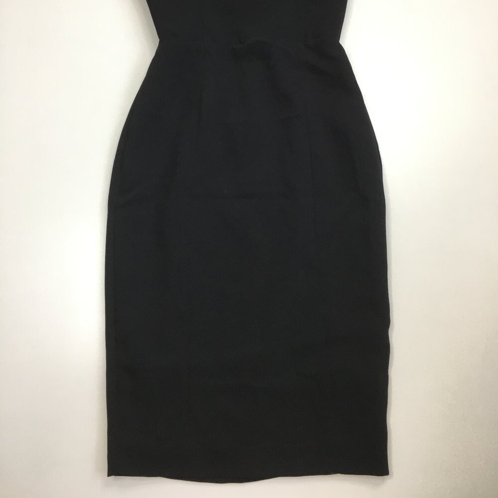 HOUSE OF CB Black Feather Inserts Sleeveless Dress - Picture 7 of 10